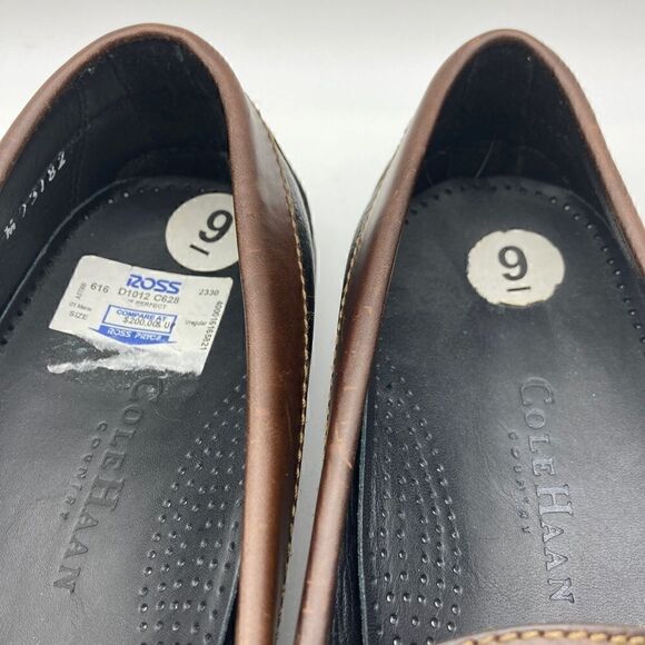 Cole Haan Black/Brown Leather Men’s Loafers Size 9